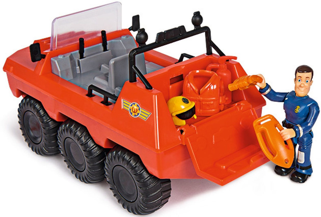 Zestaw Strażam Sam Samochód terenowy Hydrus i Motorówka Neptun + figurki