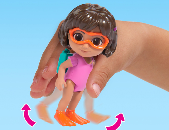 Dora Poznaje Świat Zestaw Splash-Splash 2 Figurki Dora i Butek + Akcesoria