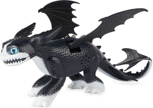Jak Wytresować Smoka Nocna Furia figurka Dragons The Nine Realms Światło Dźwięk Spin Master