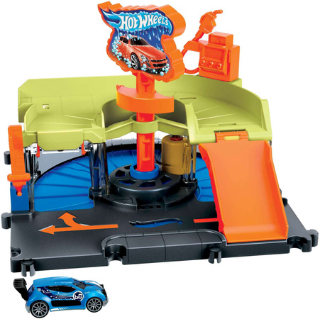 Hot Wheels City zestaw Rajdowa Myjnia + pojazd