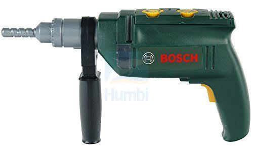 Wiertarka Bosch udarowa dla dzieci z dźwiękiem i obrotowym wiertłem + żółty kask Klein