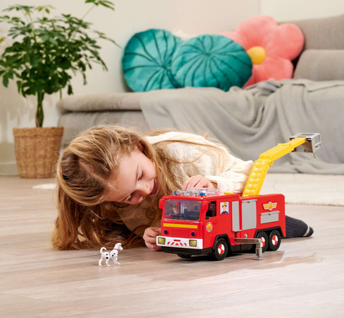 Strażak Sam Wóz strażacki Jupiter z drabiną + 2 figurki św/dź