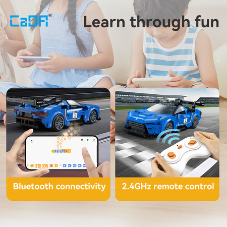 Klocki konstrukcyjne CaDA Zdalnie sterowane Auto sportowe wyścigowe Maserati GT2 320 elementów RC C51089W