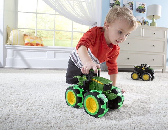 Tomy John Deere Traktor Monster święcące opony 37792