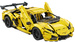 Klocki konstrukcyjne CaDA Zdalnie sterowane duże auto sportowe LP700 49 cm Samochód żółty Pojazd LP700 Sports Car z napędem Power System Pro Światło LED RC 1805 elementów