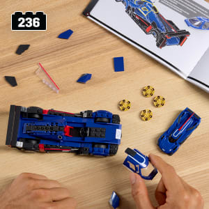 Hot Wheels Klocki Seria Speed Brick Shop Samochód Cadillac Project GTP Hypercar 236 elementów
