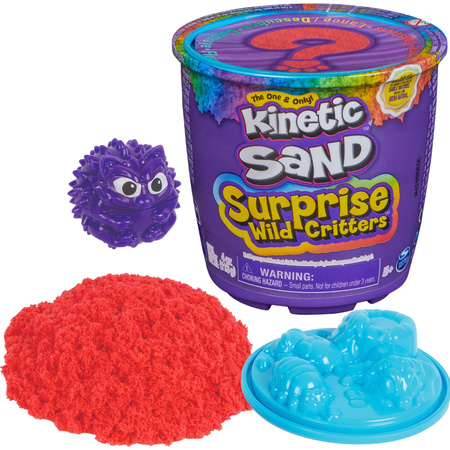 Kinetic Sand Surprise Wild Critters - 2 szt zestaw niespodzianka - piasek, foremka, figurka