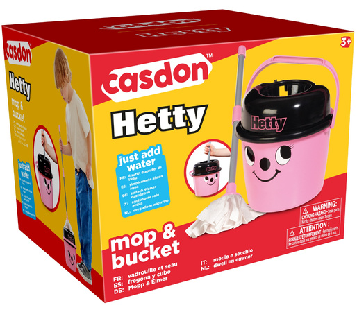 Zestaw Do Sprzątania Mop I Wiaderko Hetty Dla Dzieci Casdon 42 Cm