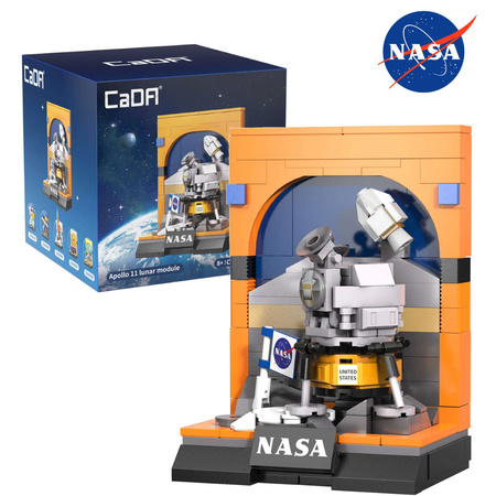 OUTLET Klocki Konstrukcyjne Cada NASA wystawa statek kosmiczny Apollo 11 lunar module 206 elementów USZKODZONE OPAKOWANIE