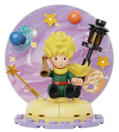 Klocki konstrukcyjne Pantasy Mały Książę Gwiaździsta lampa Starry Lamp Le Petit Prince 82 elementy