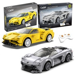 Klocki CaDA Pojazd zdalnie sterowany Auto wyścigowe EVO Race Car + wytrzymały Lotus Evija RC Dual Mode 597 el.