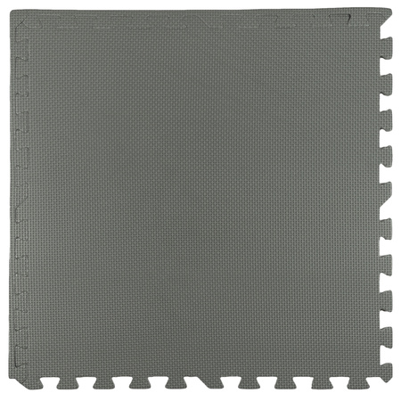 Mata piankowa podłogowa Humbi 180x60 Duże puzzle piankowe wodoodporne bezpieczne 3 szt. Ciemnoszara