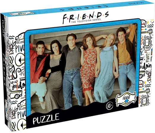 Puzzle Friends Przyjaciele na schodach 1000 elementów 68,3 x 48 cm 10+ Winning Moves