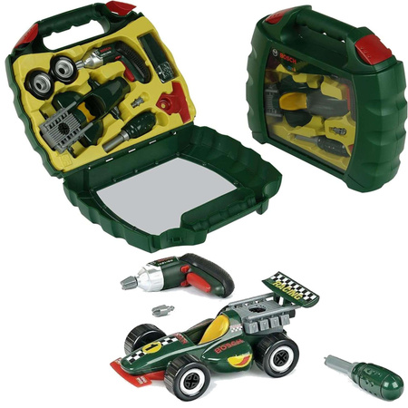 Auto Do Skręcania Z Wkrętarką Bosch W Walizce Dla Dzieci Klein