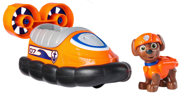 Psi Patrol 2w1 zestaw figurka Zuma + pojazd poduszkowiec eco