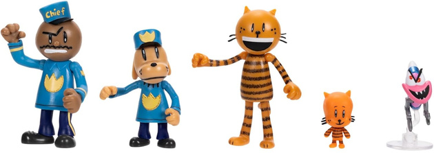 Dog Man Zestaw 5 Figurek kolekcjonerskich 3-8 cm Figurka z Bajki