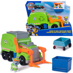 Psi Patrol Pojazd z figurką Śmieciarka Sortująca Rocky'ego Crush'n Roll Recycling Truck
