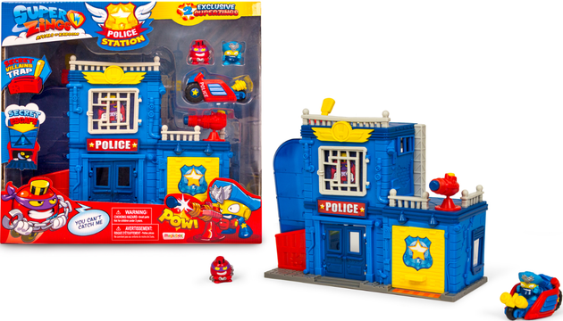 MagicBox Super Zings Posterunek Policji + 2 figurki + pojazd Superzings