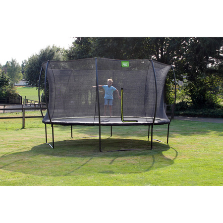 Trampolina ogrodowa z siatką zabezpieczającą Silhouette 427 cm czarna