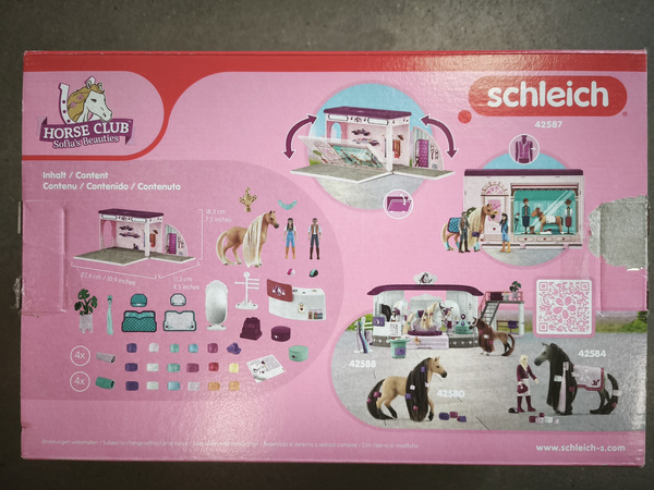 OUTLET Duży zestaw Horse Club Rozkładany Sklepik dla Koni + figurki, akcesoria PO ZWROCIE