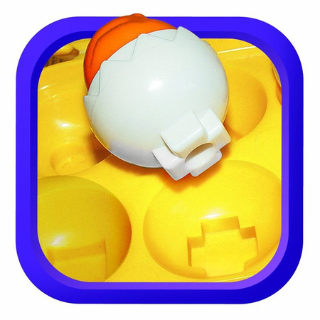 Tomy Wesołe Piszczące Jajeczka Jajka Z Dźwiękiem Sorter W Pojemniku Sorter Kształtów