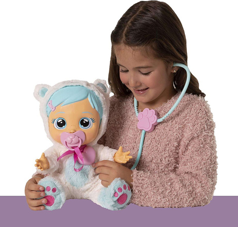 OUTLET Cry Babies chora Lalka Kristal płacze kaszle + zestaw lekarski WADLIWA