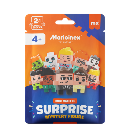 Klocki konstrukcyjne Mini Waffle Surprise Tajemnicza Figurka w saszetce Marioinex