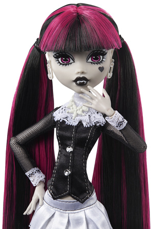 OUTLET Lalka Monster High Draculaura Reel Drama 26 cm + akcesoria USZKODZONE OPAKOWANIE