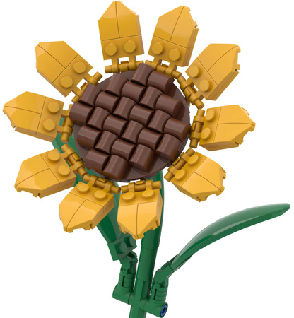 Klocki konstrukcyjne Pantasy Słonecznik 10 cm 115 elementów