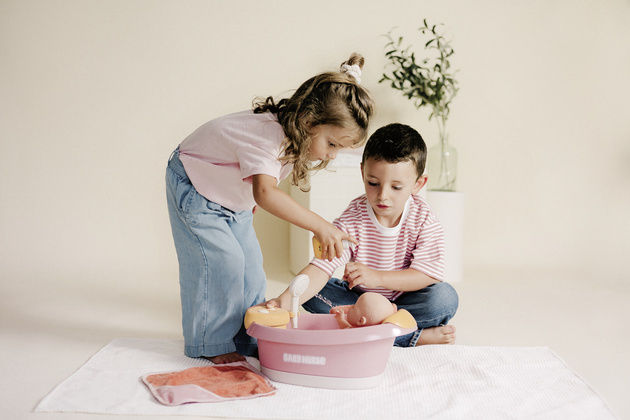 Baby Nurse Zestaw do kąpieli dla Lalek dla Małych Opiekunek wanienka ze spa i akcesoria