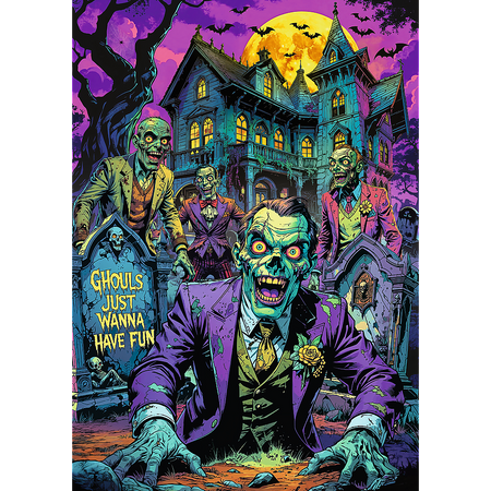 Trefl Puzzle 1000 elementów Hall of Horror Układanka Zombie