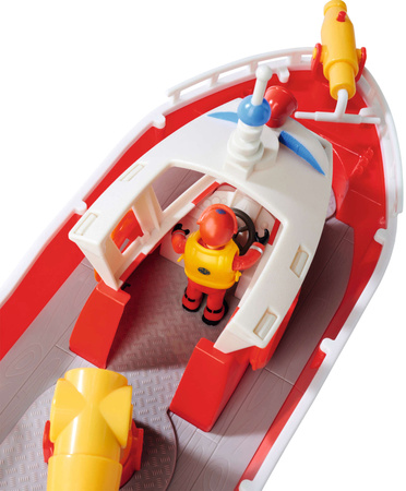 OUTLET Zestaw Strażak Sam Tytan łódź strażacka + figurka i akcesoria WADLIWY