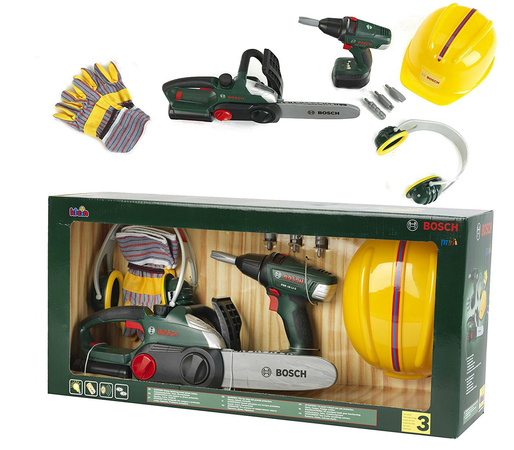 Zestaw Budowlańca Robotnika Drwala Mega zestaw Bosch II budowlanego Bosch Klein