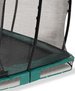 Trampolina ogrodowa z siatką zabezpieczającą do gruntu Allure Classic 244x427 cm zielona