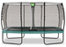 Trampolina ogrodowa z siatką zabezpieczającą na nóżkach Allure Classic 244x427 cm zielona