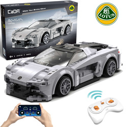 OUTLET Klocki konstrukcyjne CaDA Samochód zdalnie sterowany wytrzymały Pojazd Auto 20 cm szary Lotus Evija RC Dual Mode 308 elementów USZKODZONE OPAKOWANIE