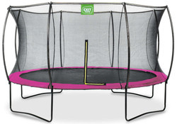 Trampolina ogrodowa z siatką zabezpieczającą Silhouette 366 cm różowa