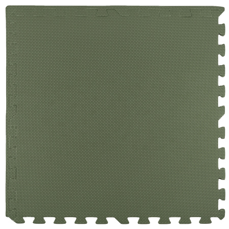 Mata piankowa podłogowa Humbi 180x60 Duże puzzle piankowe wodoodporne bezpieczne 3 szt. Khaki