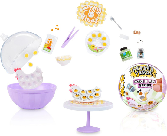 MGA Mini Verse Make It Mini Spring Kula Niespodzianka Składniki Wielkanoc Wiosna