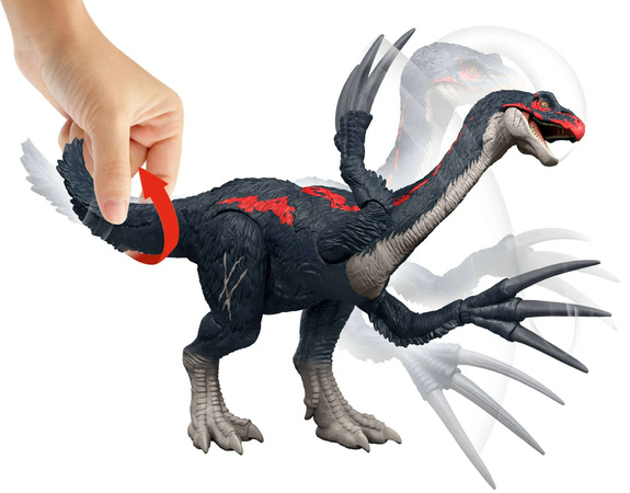 Jurassic World Figurka Dinozaur Therizinosaurus Interaktywny z Dźwiękiem 35 Cm