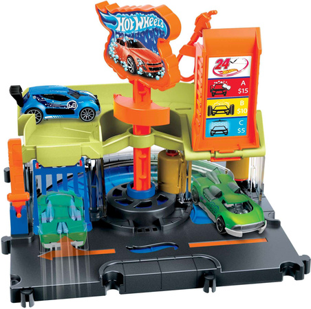 Hot Wheels City zestaw Rajdowa Myjnia + pojazd