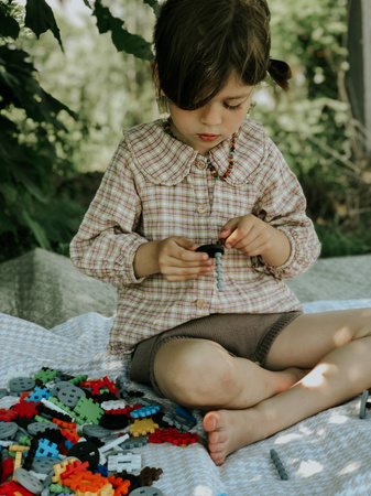 Klocki konstrukcyjne Mini Waffle zestaw Konstruktor 300 elementów Marioinex