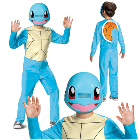 OUTLET Strój karnawałowy Pokemon Squirtle kostium błękitne przebranie Kigurumi 137-149 cm (10-12 lat) PO ZWROCIE