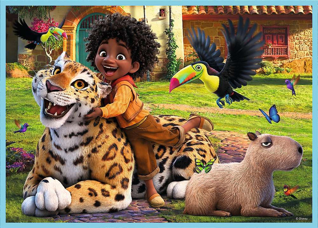 Lalka Luisa 29 cm + Puzzle 4w1 207 el. Nasze magiczne Encanto