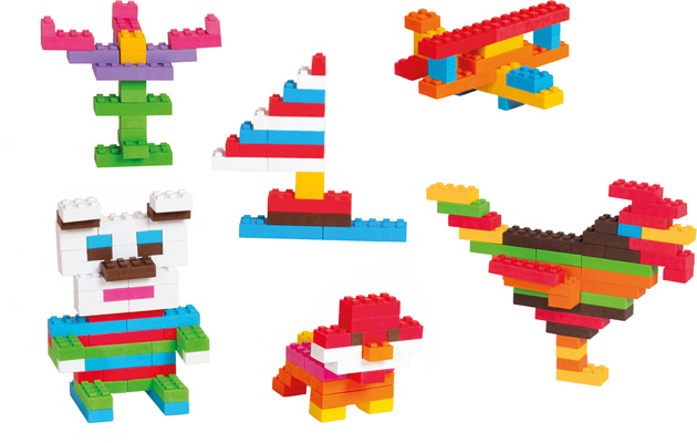 Klocki konstrukcyjne Classic zestaw 210 elementów Marioinex