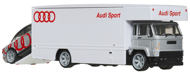 Hot Wheels Premium zestaw pojazdów Team Audi S4 quattro i Fleet Flyer