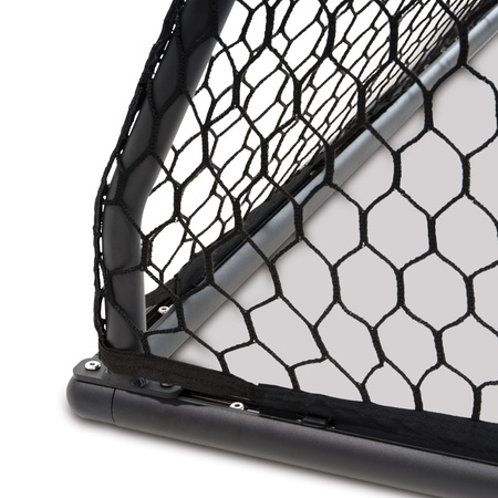 Bramka aluminiowa czarna do gry w piłkę nożną Scala 180x120 cm