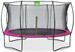 Trampolina ogrodowa z siatką zabezpieczającą Silhouette 366 cm różowa