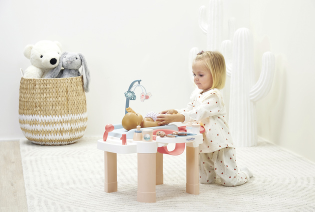 Nursery Kącik opiekunki dla lalek pielęgnacja, karmienie, kąpiel + wanienka i akcesoria