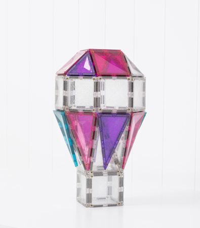 CONNETIX Glitter Unicorn Pack Kreatywne klocki magnetyczne z brokatem 56 elementów